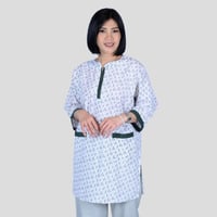 طقم زي عاملة منزلية بطبعة زهور AX1