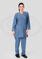 يوتيفورم مريح شتوي للعاملات بياقة V