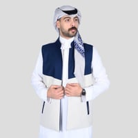 سديري دبل فيس كحلي مع اوف وايت