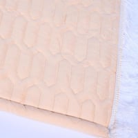 طقم سجادة صلاة وشرشف بربطة بيج