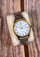 طقم ساعة رجالي بتصميم كاسيكي