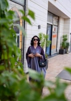 عباية فراشة لف لافندر اصدار محدود مع طرحه بنفسجي