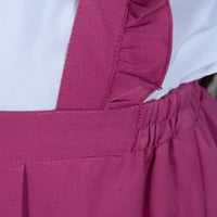 مريول مدرسي إبتدائي وردي مع قميص أبيض