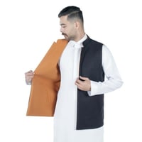 سديري Mدبل فيس أسود و كركمي غامق c3