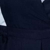 طقم مريول مع قميص مدرسي ثانوي كحلي