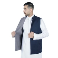 سديري M دبل فيس رصاصي و كحلي c15