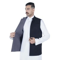 Mسديري دبل فيس أسود غامق ورمادي A5