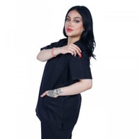 طقم سكراب طبي لون أسود 102 Kenzi