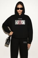 BLACK & WHITE HOODIE OVER SIZE