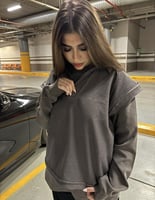BLACK & GRAY SWEATER UNISEX - سيتوفر قريباً
