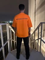 ORANGE T-SHIRT OVER SIZE