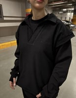 BLACK & GRAY SWEATER UNISEX - سيتوفر قريباً