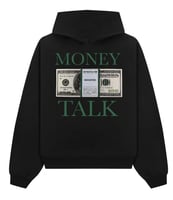 BLACK HOODIE OVER SIZE MONEY