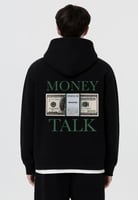 BLACK HOODIE OVER SIZE MONEY