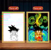 لوحة مضيئة dragon ball