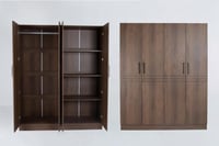 دولاب ملابس خشب بني متعدد المقاسات