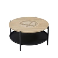 طاولة شاي خشب دائري 90*45 سم