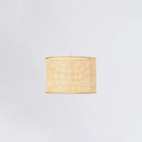 مصباح الخيزران الأسطوانة المنسوجة