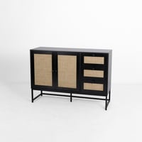 دولاب بوفيه خشب وراتان