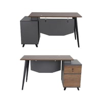 مكتب سكرتارية خشب 75*120*60 سم لونين