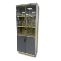 Light brown with two gray doors