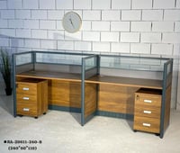 مكتب عمل عصري ثنائي