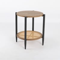 طاولة خشب دائرية طبقتين 3 مقاسات