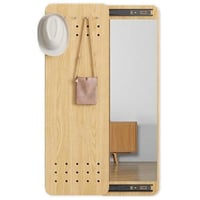 علاقة ملابس مع مرايا مع باب سحاب