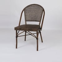 كرسي بدون اذرع مع ظهر شبكي