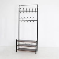 علاق ملابس حديد مع ارفف احذية