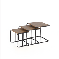 طقم طاولات جانبية متداخلة – 3 أحجام بتصميم عصري أن...