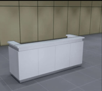 مكتب كاونتر استقبال مودرن بإضاءة