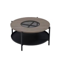 طاولة شاي خشب دائري 90*45 سم