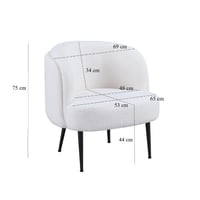 كرسي بوكلية اسود و متعدد الالوان