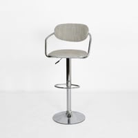 كرسي بار قماش بقاعدة حديد