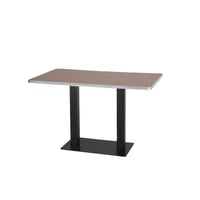 طاولة مستطيلة متعددة الاستخدامات بلمسة خشبية وقاعد...