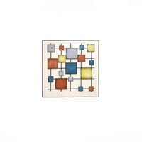 لوحة جدارية بتصميم مربعات