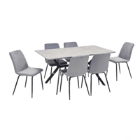 طاولة طعام مع 6 كراسي