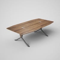 طاولة اجتماع مودرن – تصميم أنيق لون بني