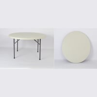 طاولة حفلات دائرية فايبر 121*72 سم