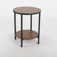 طاولة وسط مودرن دائرية بني 3 مقاسات