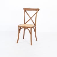 كرسي راتان خشب 3 الوان