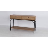 طاولة مدخل خشب رتان واسود