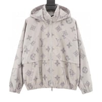 Presbyon full of prints trench coat zippered jacke...