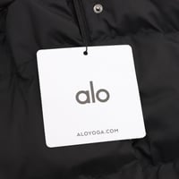 ALO|YOGA Hooded Vest Gold Label Down and Cotton Ve...