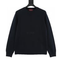 Family G. Kangaroo pocket logo embroidered sweater...