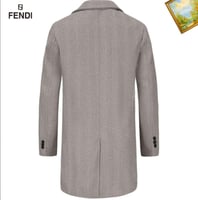 جاكيت فيندي طويل رمادي ستايل راقٍ المستوى