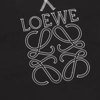Loewe classic logo contrasting embroidered short s...