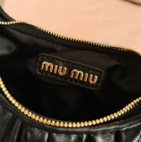 Miu Miu Wander Matelassé Nappa Leather Hobo Bag