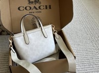 Coach City Mini Tote Bag in Signature Canvas